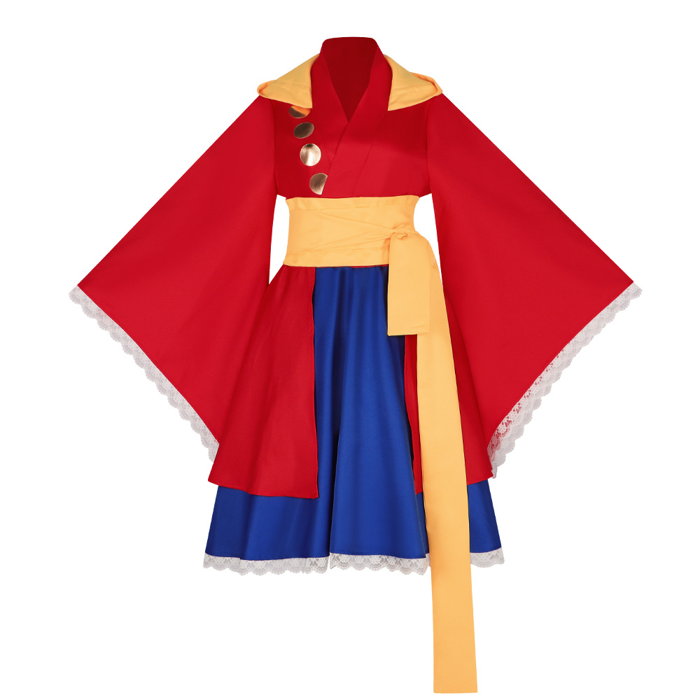 Anime Cosplay Luffy - Kostium Cosplay Luffy Lolita Sukienka Anime