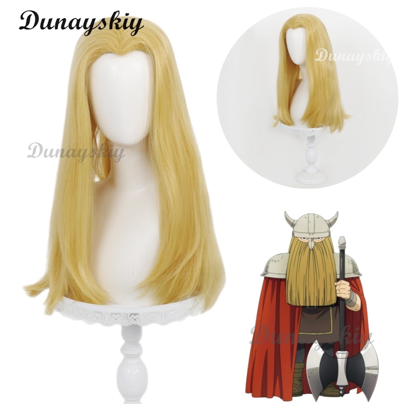 Anime Cosplay Long Hair - Zestaw do cosplayu Eisen, długa peruka,