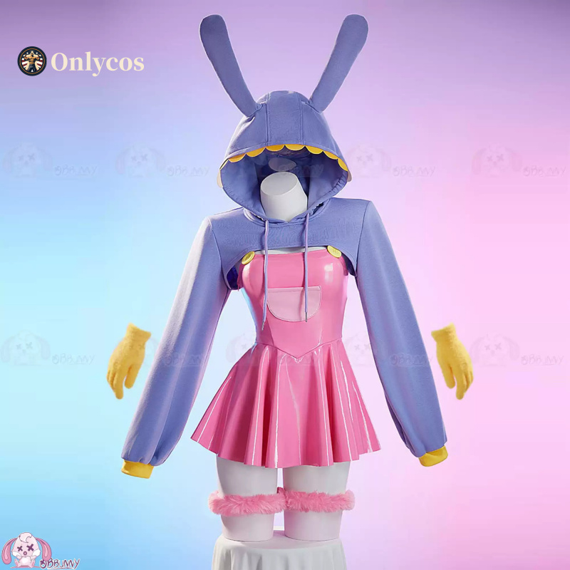 Anime Cosplay Dress For Women - Kostium Cosplay Królika Jax z Niesamowitego