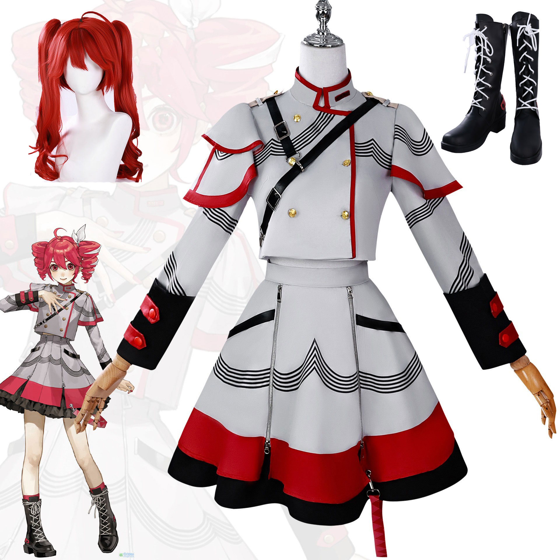 Anime Cosplay Makeup - Kostium cosplay Kasane Teto dla dorosłych,
