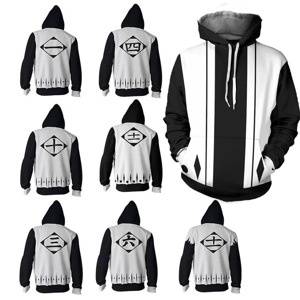 Fullmetal Alchemist Coat - Bluzy cosplay z anime Bleach, drukowane