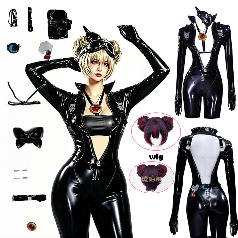 Cosplay Anime Women - Kostium Cosplay Anime Nikke Quency, czarny