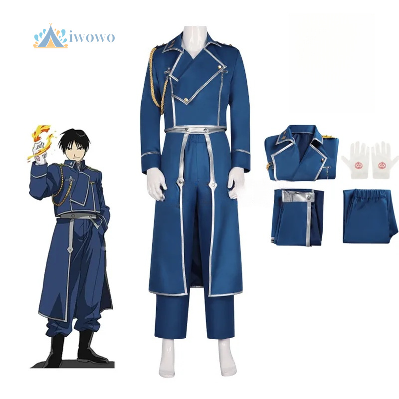 Fullmetal Alchemist Coat - Anime Fullmetal Alchemist Cosplay Roy Mustang