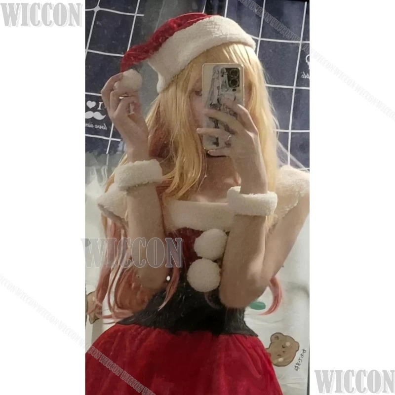 Anime Cosplay Girl Name - Świąteczny Czerwony Strój Kitagawa Marin Cosplay