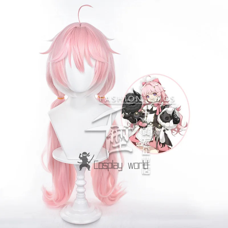 Anime Cosplay Long Hair - Peruka Encore Wuthering Waves Cosplay 80cm