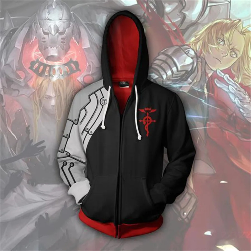 Fullmetal Alchemist Coat - Kurtka z kapturem Edwarda Elrica z