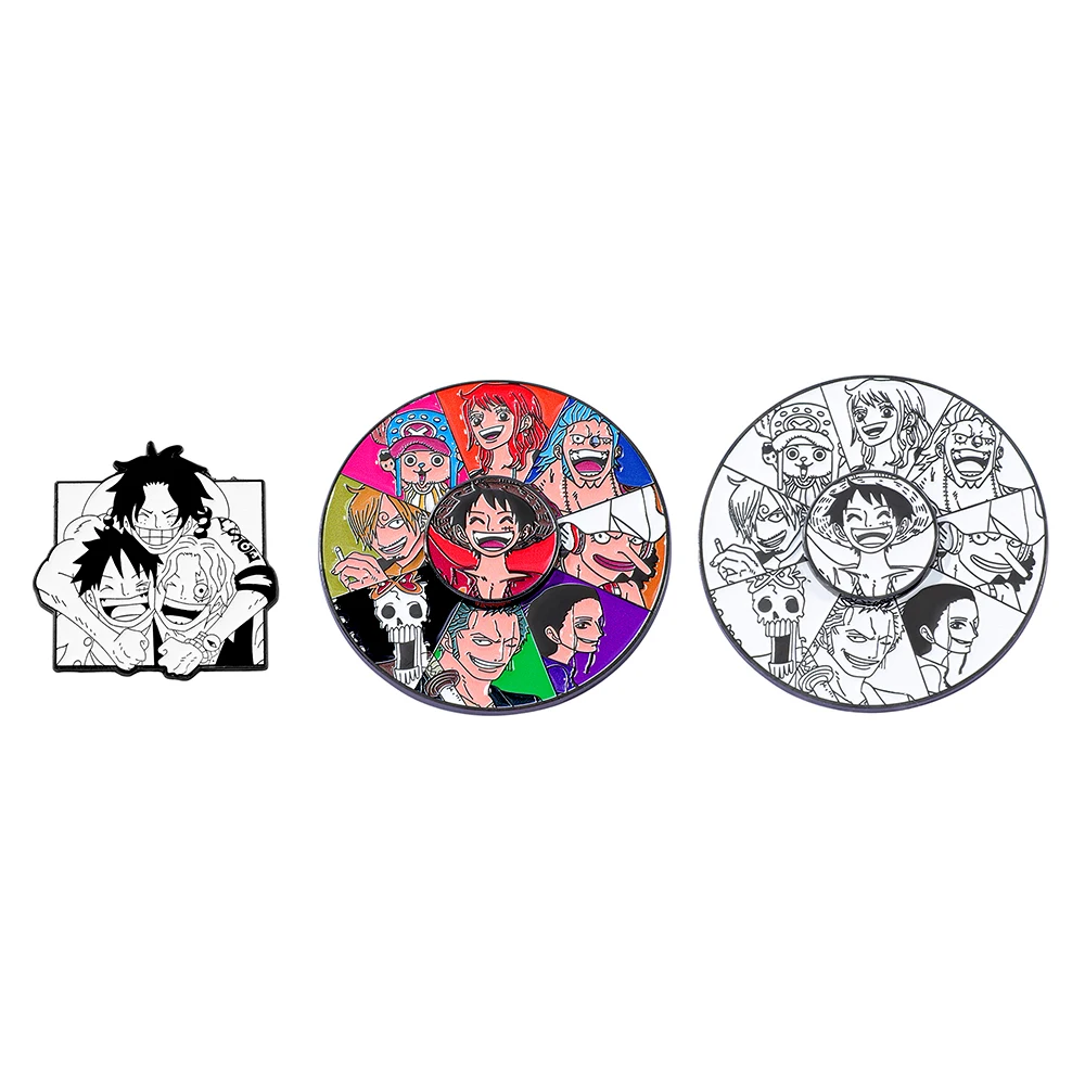 Anime Cosplay Luffy - 3 szt. Anime One Piece Broszka