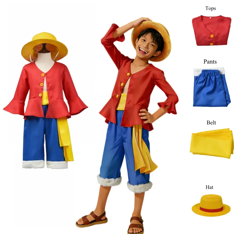 Kostium Cosplay na Halloween A – Anime Cosplay Luffy recenzja i cena