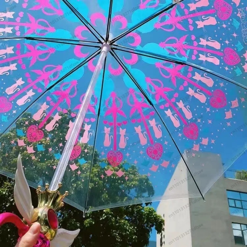 Uroczy przezroczysty parasol S – Sailor Moon Wand recenzja i cena