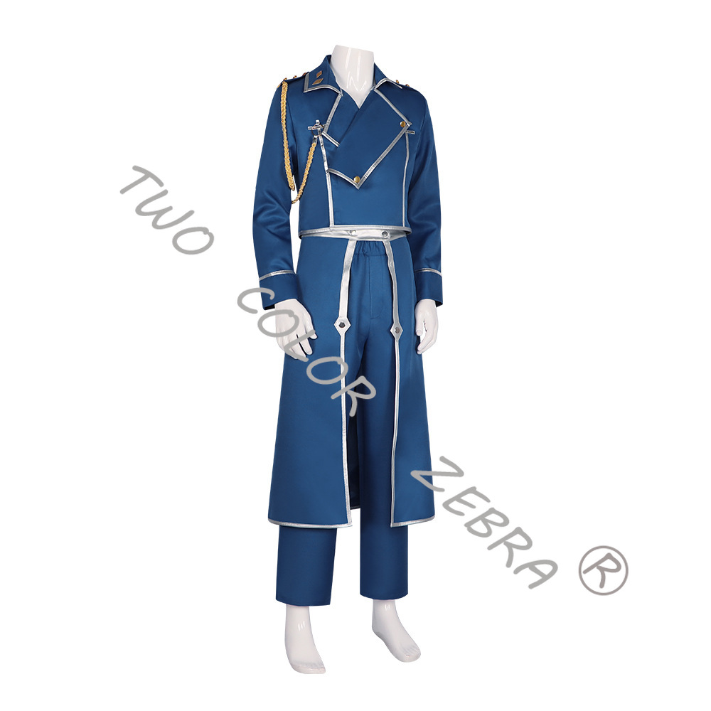 Kostium Cosplay: Niebieski woj – Fullmetal Alchemist Coat recenzja i cena