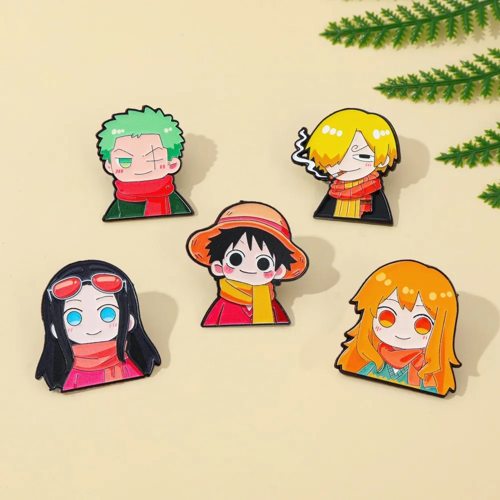 5 szt. Urocze przypinki anime, – Anime Cosplay Luffy recenzja i cena