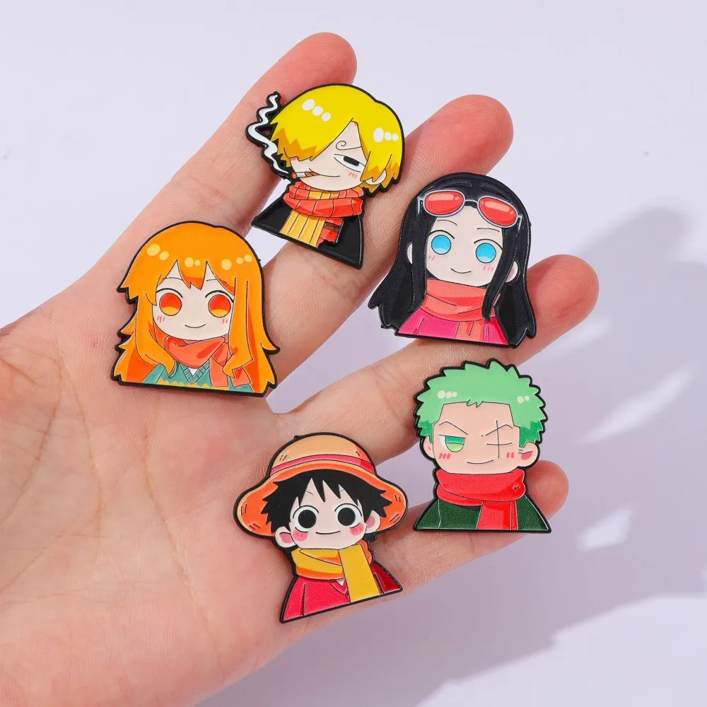 5 szt. Urocze przypinki anime, – Anime Cosplay Luffy recenzja i cena