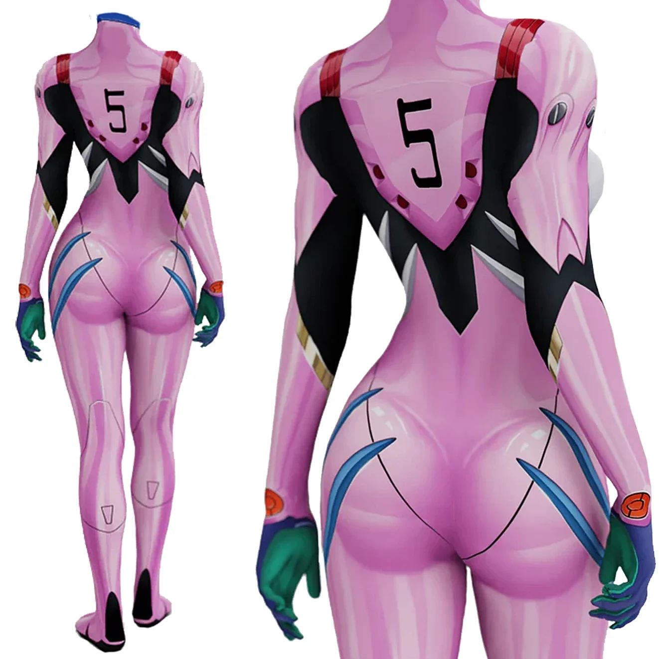 Anime EVA 05 Makinami Strój Co – Anime Cosplay Bodysuit recenzja i cena