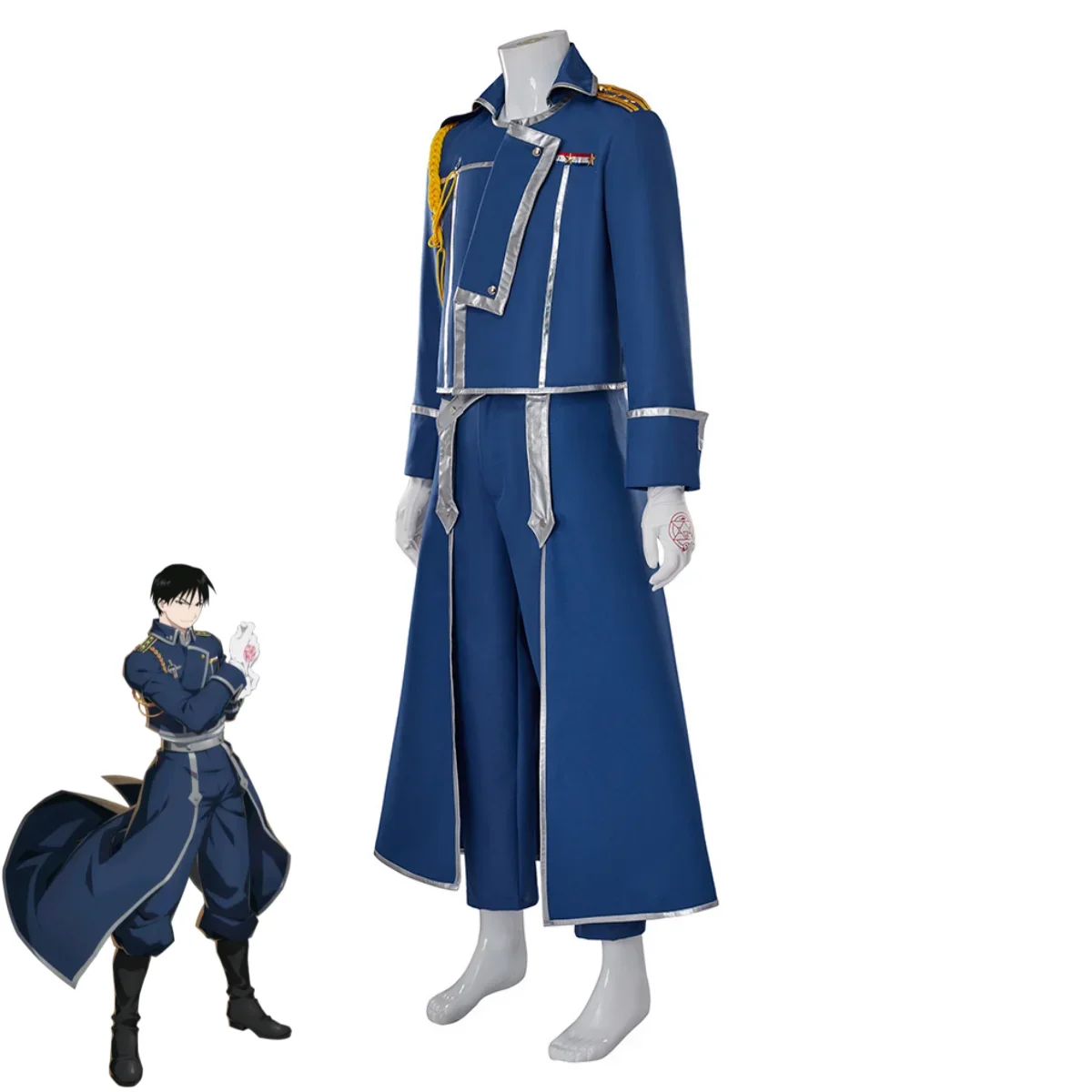 Niebieski Mundur Wojskowy Płas – Fullmetal Alchemist Coat recenzja i cena
