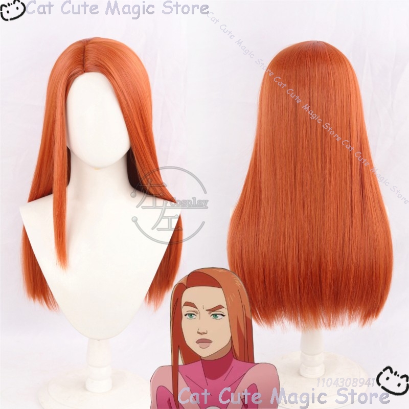 Samantha Eve Wilkins Atom Eve  – Anime Cosplay Long Hair recenzja i cena