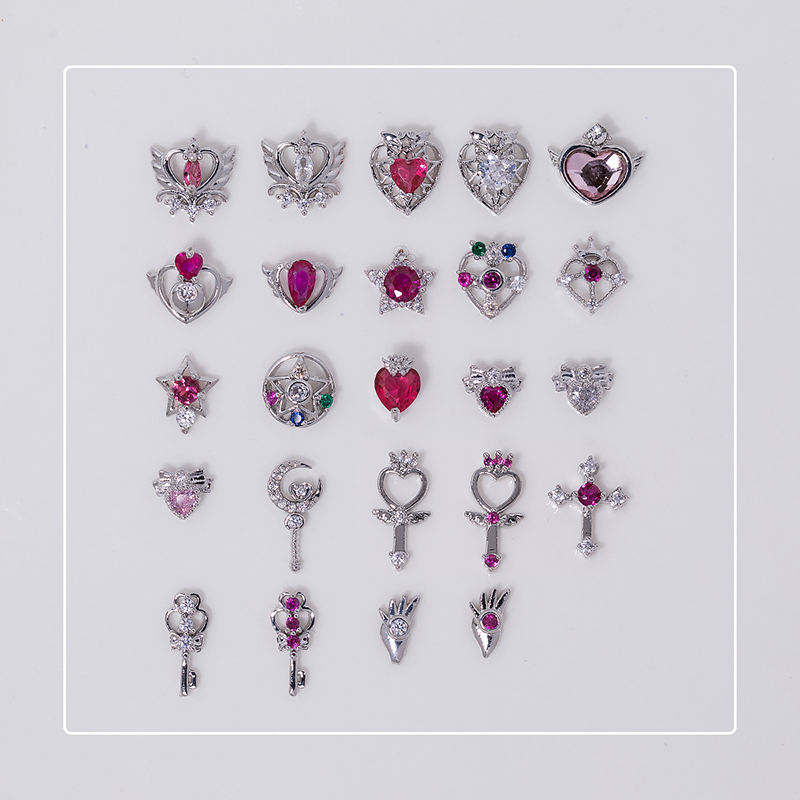 10 SZT. mix Srebrne Ozdoby do  – Sailor Moon Wand recenzja i cena