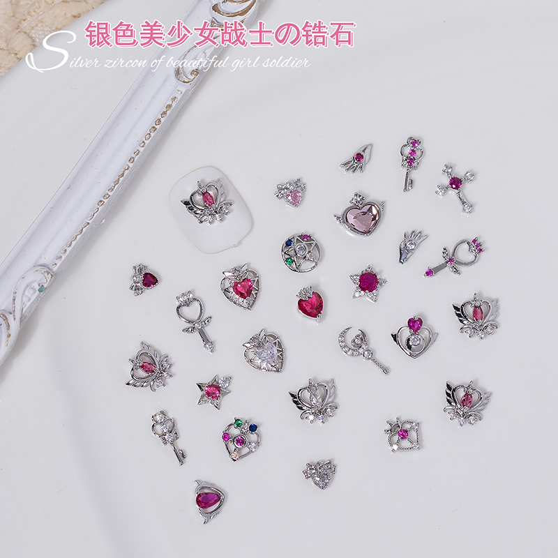10 SZT. mix Srebrne Ozdoby do  – Sailor Moon Wand recenzja i cena