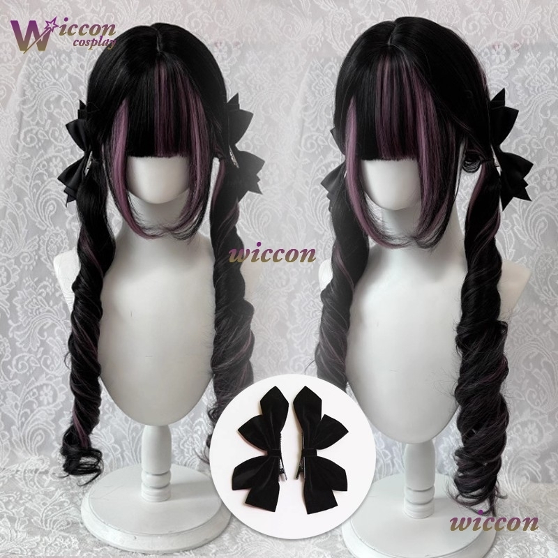 Komiks ‌ Czarna peruka z różow – Anime Cosplay Long Hair recenzja i cena