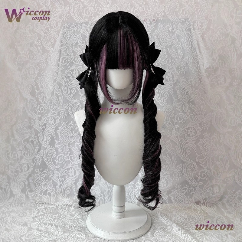 Komiks ‌ Czarna peruka z różow – Anime Cosplay Long Hair recenzja i cena